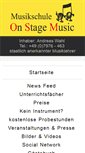 Mobile Screenshot of musikschule-osm.de